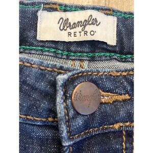 Wrangler Retro Mae Bootcut Jeans Blue Mid Rise Stretch 1007MWZDW 34x31 Womens